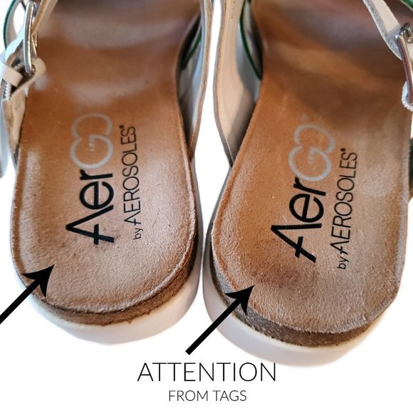 Aerosoles Aergo Leather Sandals, Ladies Sandals - Picture 7 of 7